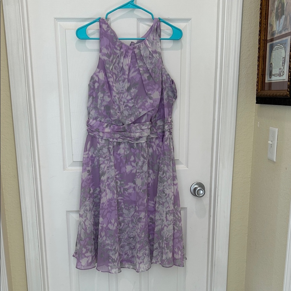Christopher & Banks Lavender Floral Dress
